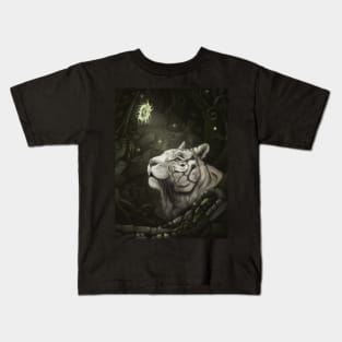 In the Cave of Spirits - Tiger Adventures Kids T-Shirt
